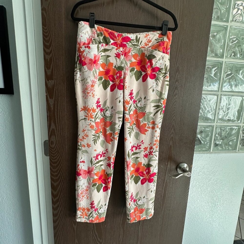 Spartina 449 Maren Pull-On Pant Pink Tropical Alljoy Landing Tropical Floral XL - Picture 8 of 8